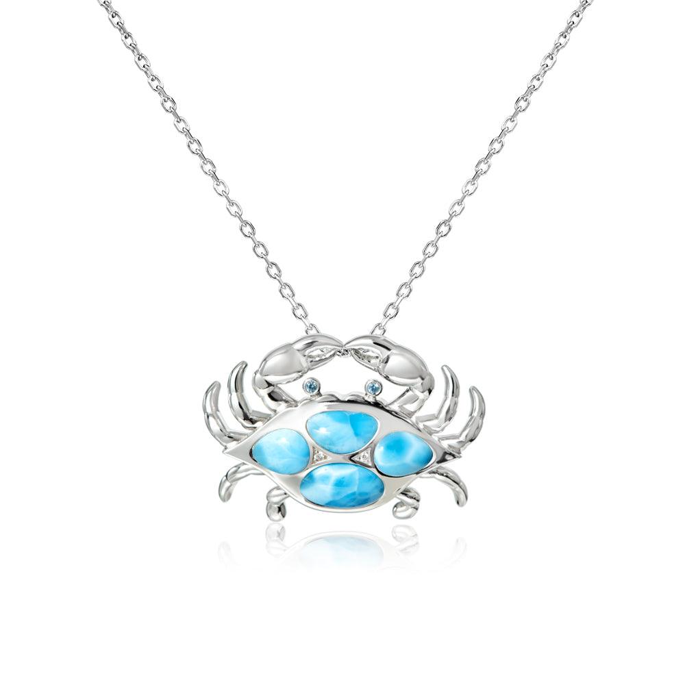 Larimar Mighty Crab Pendant Pendant Island by Koa Nani Small 