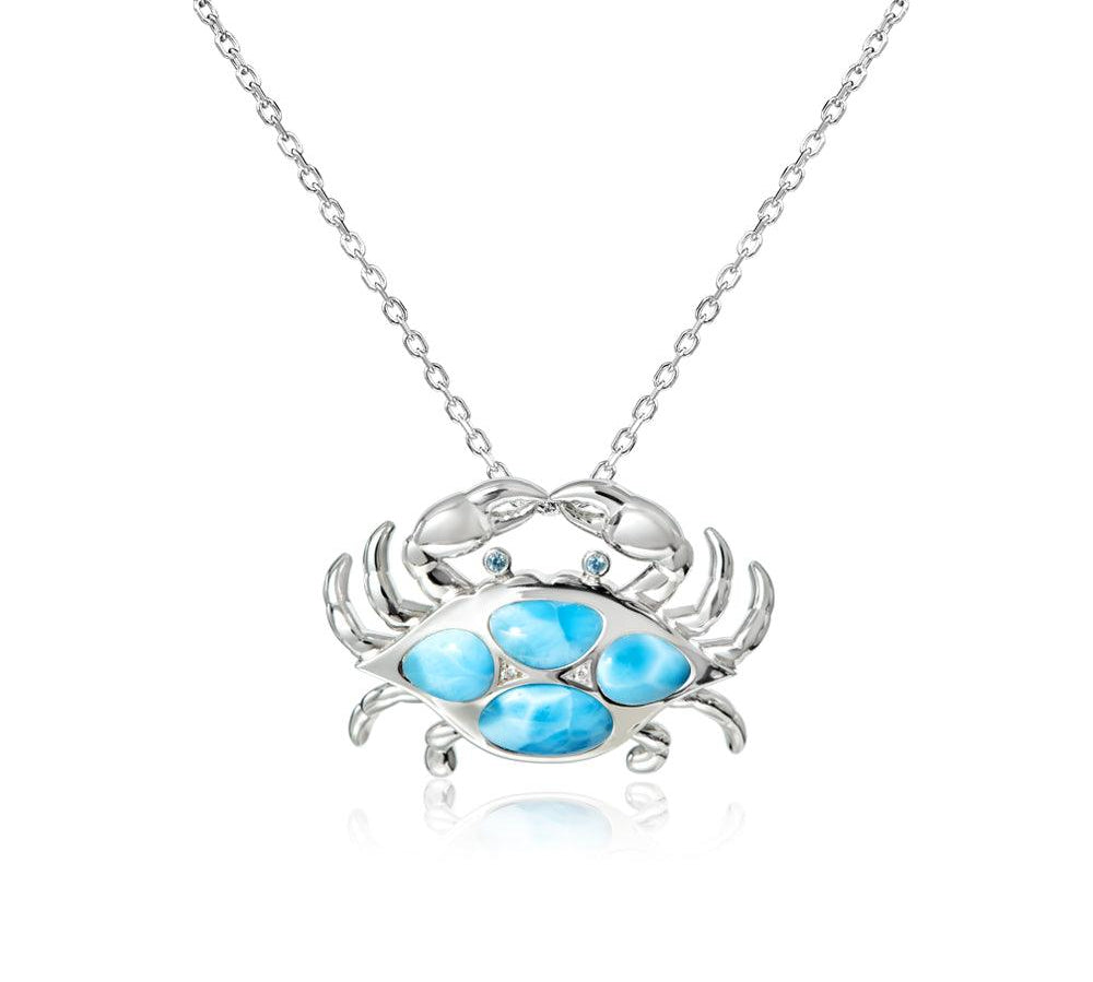 Larimar Mighty Crab Pendant Pendant Island by Koa Nani Small 