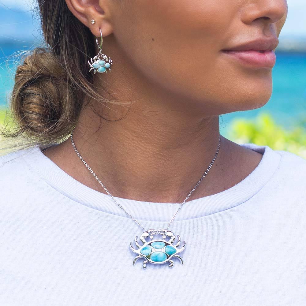 Larimar Mighty Crab Pendant Pendant Island by Koa Nani 
