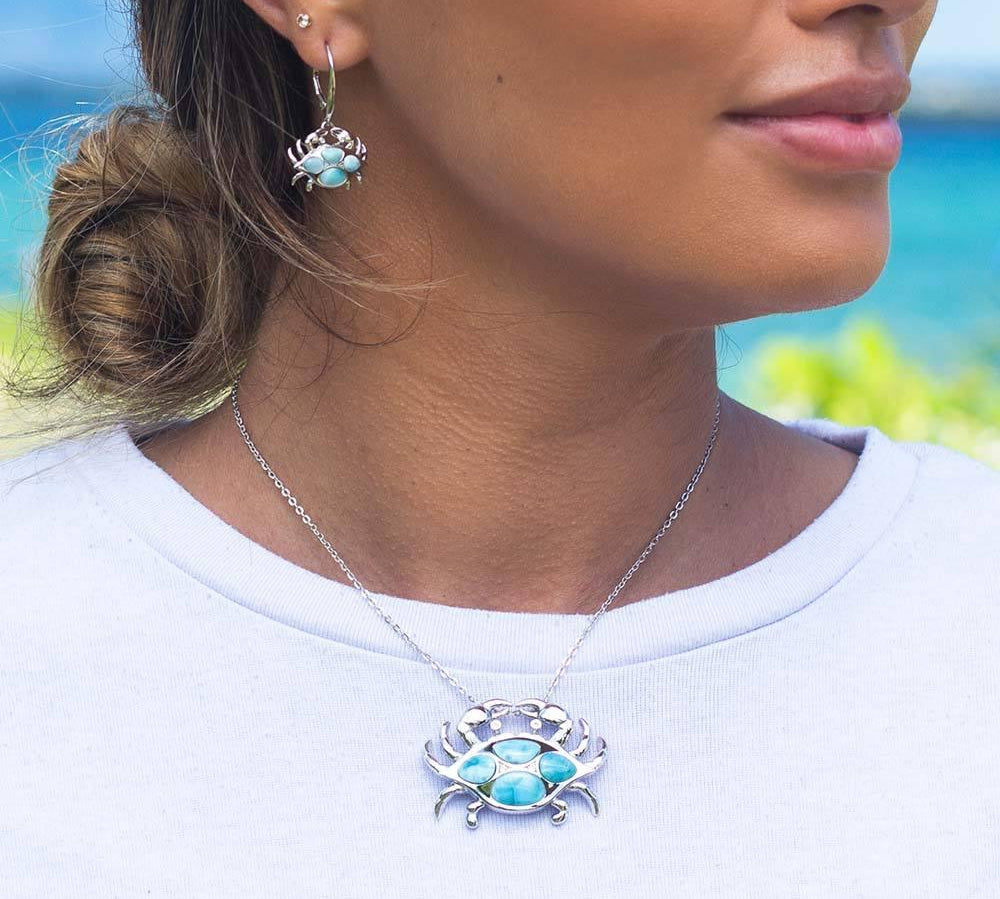 Larimar Mighty Crab Pendant Pendant Island by Koa Nani 
