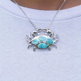 Larimar Mighty Crab Pendant Pendant Island by Koa Nani 