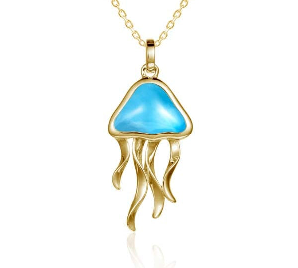 Larimar Moon Jellyfish Pendant Pendant Island by Koa Nani 