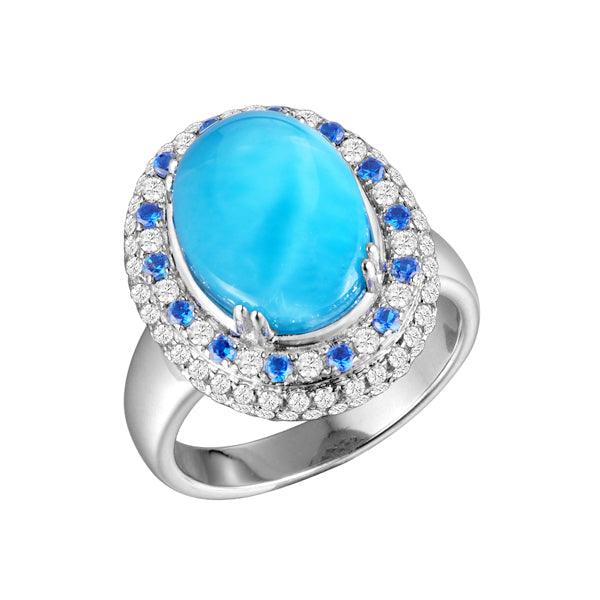 Larimar Moon Phase Ring Ring Island by Koa Nani 