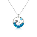 Larimar Moon Tides Pendant with Opalite Pendant Island by Koa Nani Small 