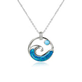 Larimar Moon Tides Pendant with Opalite Pendant Island by Koa Nani Small 