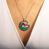 Larimar Moon Tides Pendant with Opalite Pendant Island by Koa Nani 