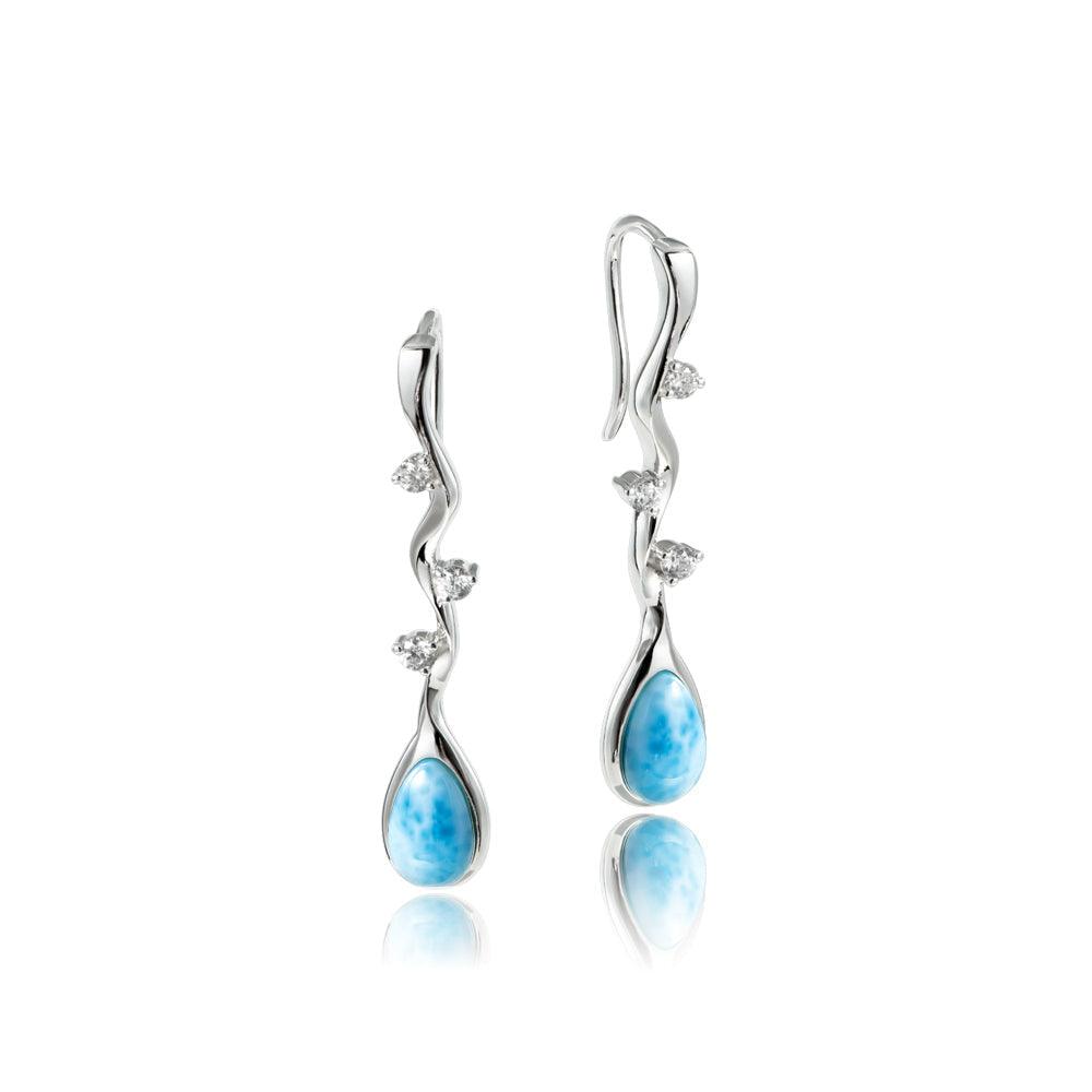 Larimar Moon Vine Earrings Earrings Island by Koa Nani 