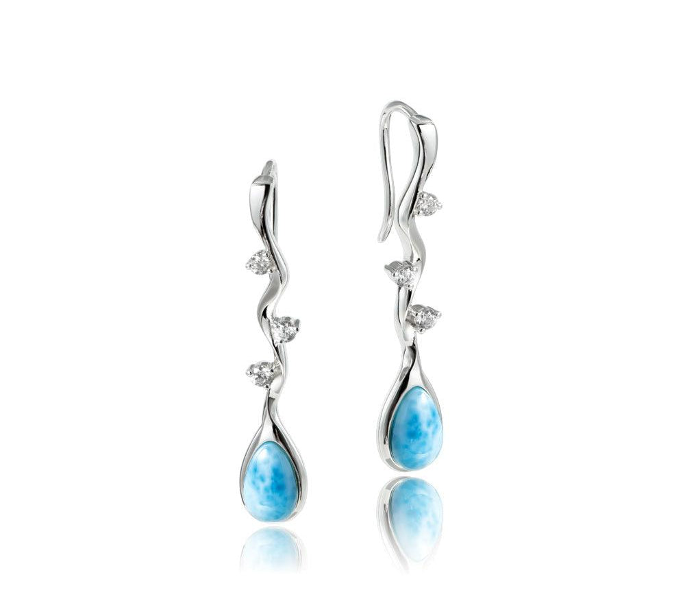 Larimar Moon Vine Earrings Earrings Island by Koa Nani 