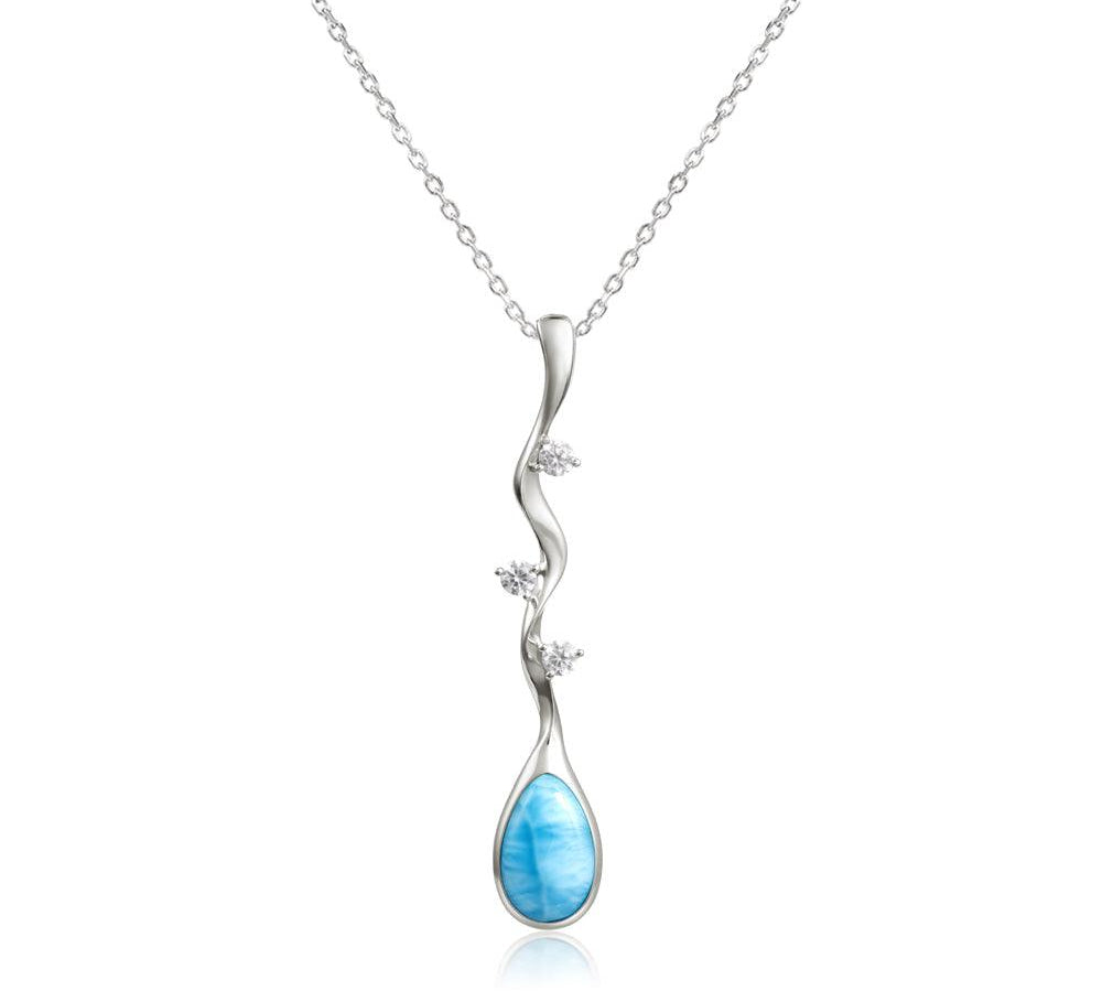 Larimar Moon Vine Pendant Pendant Island by Koa Nani 
