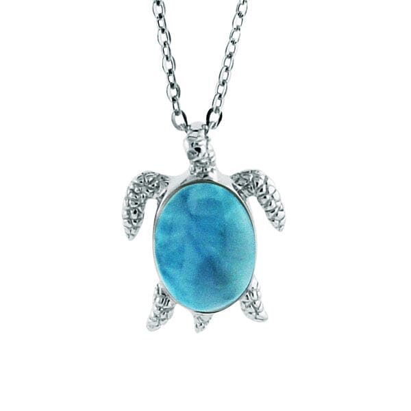 Larimar Na Pali Honu Pendant Pendant Island by Koa Nani 