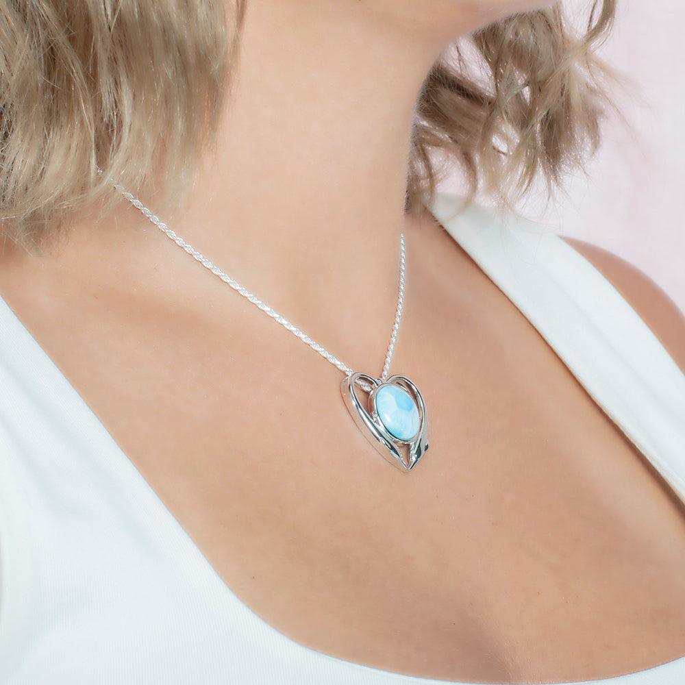 Larimar Nai’a Aloha Pendant Pendant Island by Koa Nani 