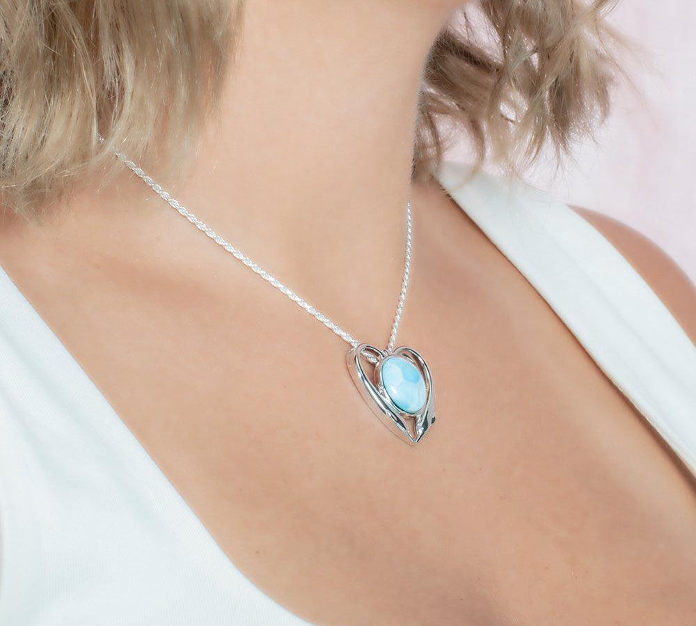 Larimar Nai’a Aloha Pendant Pendant Island by Koa Nani 