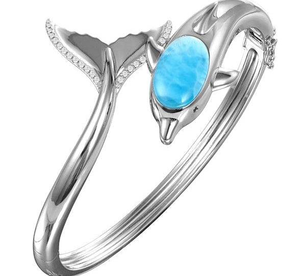 Larimar Nai'a Bangle Bangle Island by Koa Nani 