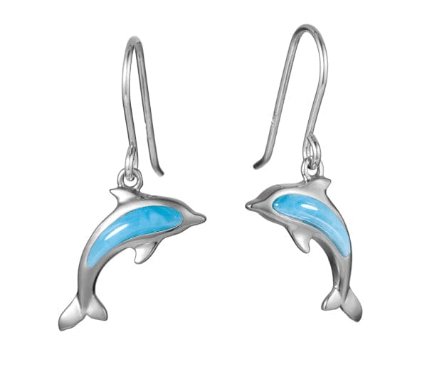 Larimar Nai'a Hook Earrings Earrings Island by Koa Nani 