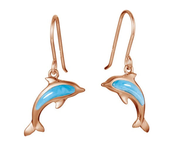 Larimar Nai'a Hook Earrings Earrings Island by Koa Nani 