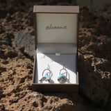Larimar Nai'a Loop Earrings Earrings Island by Koa Nani 