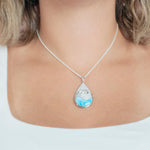 Larimar Nalu Teardrop Pendant Pendant Island by Koa Nani 