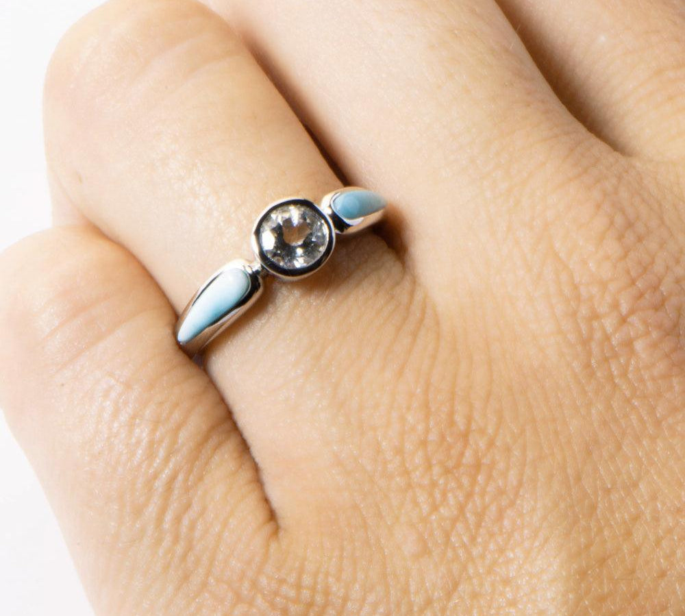 Larimar Neptune Ring Ring Island by Koa Nani 