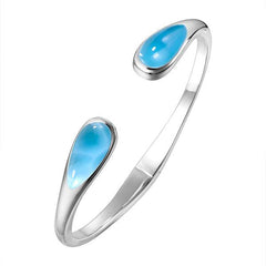 Larimar Neptune Teardrop Bangle Bangle Island by Koa Nani 