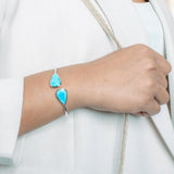 Larimar Neptune Teardrop Sleek Bangle Bangle Island by Koa Nani 