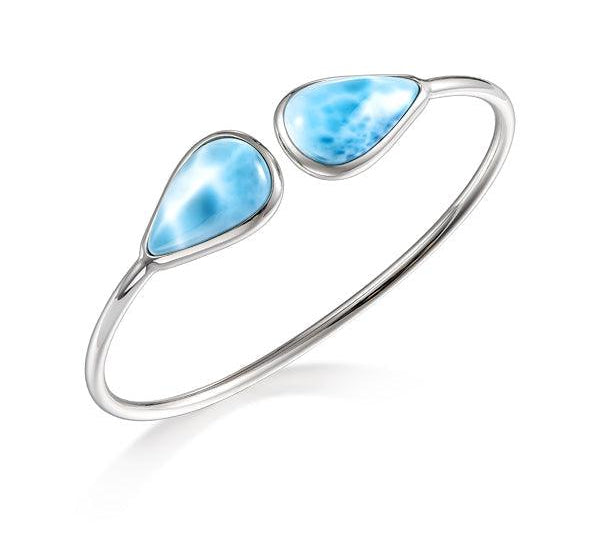 Larimar Neptune Teardrop Sleek Bangle Bangle Island by Koa Nani 
