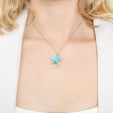 Larimar Nihoa Honu Pendant Pendant Island by Koa Nani 