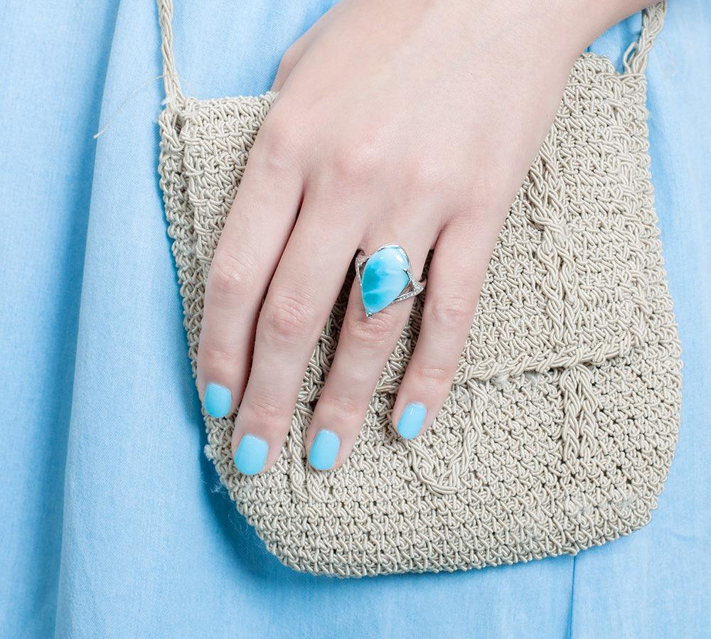 Larimar Noa Ring Ring Island by Koa Nani 