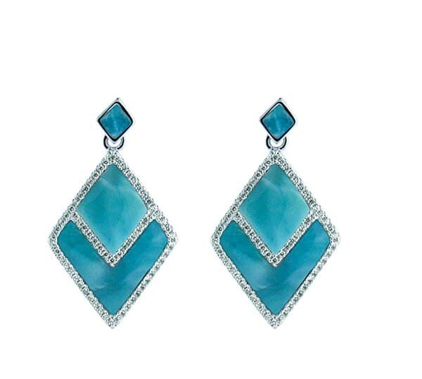 Larimar North Star Earrings Earrings Island by Koa Nani 