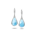 Larimar Nouveau Icy Teardrop Earrings Earrings Island by Koa Nani 