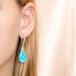 Larimar Nouveau Icy Teardrop Earrings Earrings Island by Koa Nani 