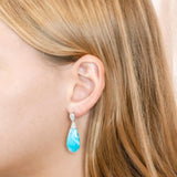 Larimar Nouveau Teardrop Earrings Earrings Island by Koa Nani 