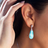 Larimar Nouveau Teardrop Earrings Earrings Island by Koa Nani 