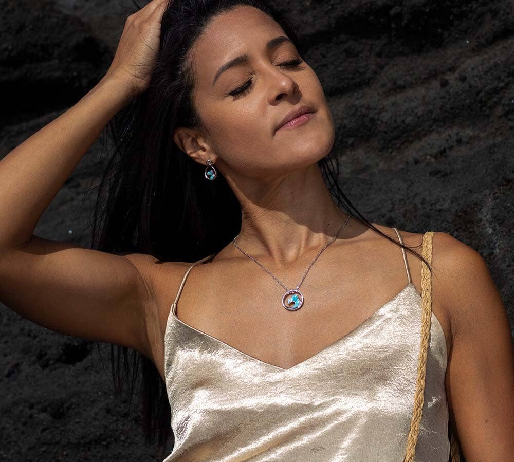 Larimar Nui Wave Earrings Earrings Island by Koa Nani 