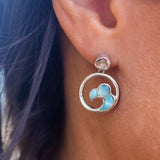 Larimar Nui Wave Earrings Earrings Island by Koa Nani 