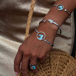 Larimar Nui Wave Ring Ring Island by Koa Nani 
