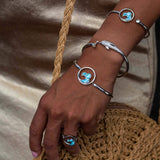 Larimar Nui Wave Ring Ring Island by Koa Nani 