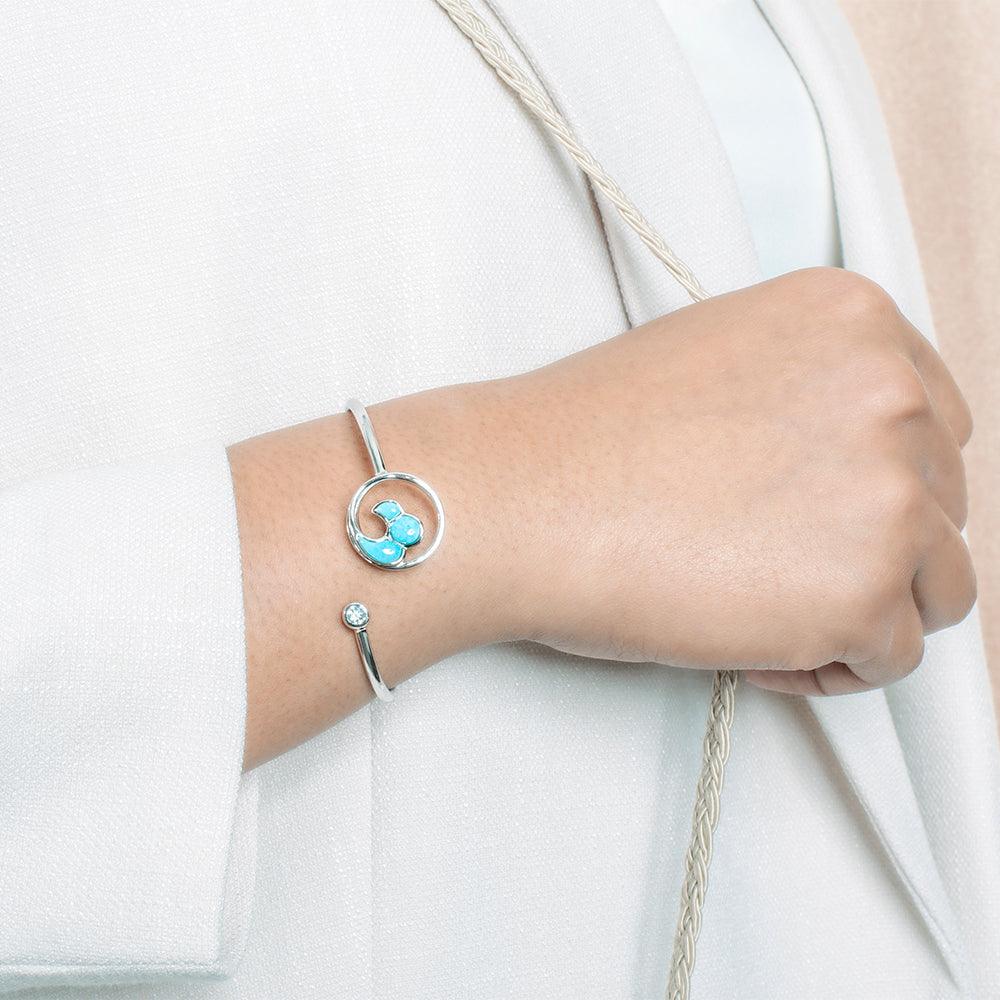 Larimar Nui Wave Sleek Bangle Bangle Island by Koa Nani 