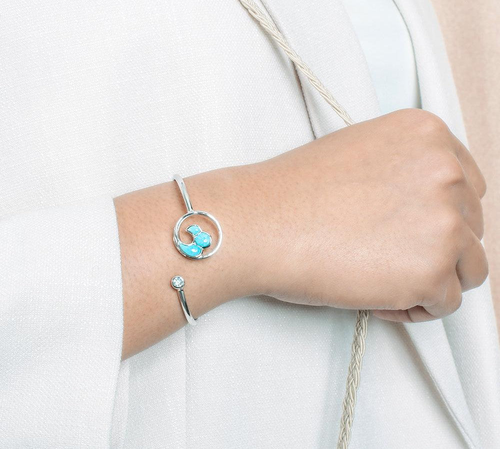 Larimar Nui Wave Sleek Bangle Bangle Island by Koa Nani 