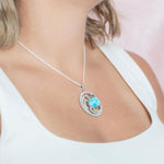 Larimar Ocean Peaks Pendant Pendant Island by Koa Nani 