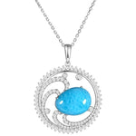 Larimar Ocean Peaks Pendant Pendant Island by Koa Nani 