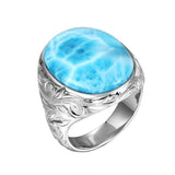 Larimar Ocean Reflection Cocktail Ring Ring Island by Koa Nani 5