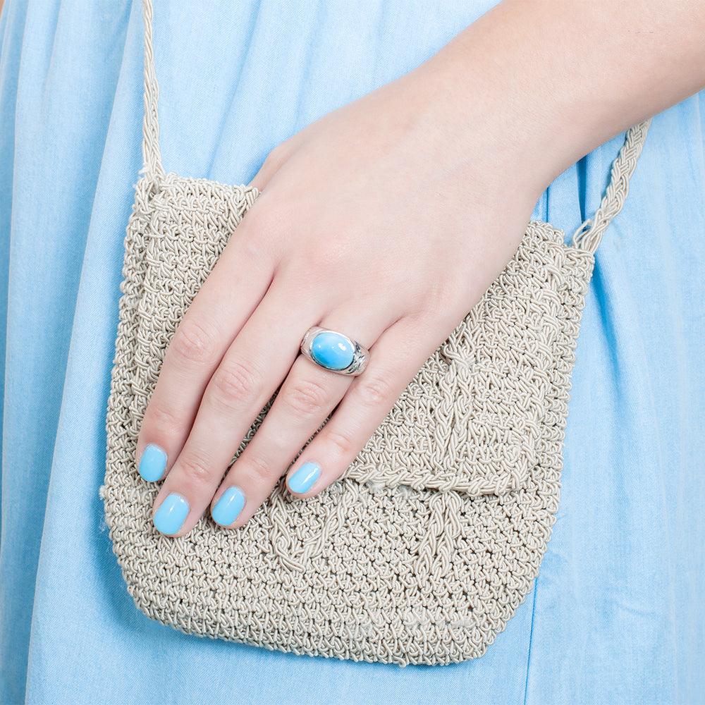 Larimar Ocean Reflection Ring Ring Island by Koa Nani 