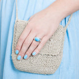Larimar Ocean Reflection Ring Ring Island by Koa Nani 