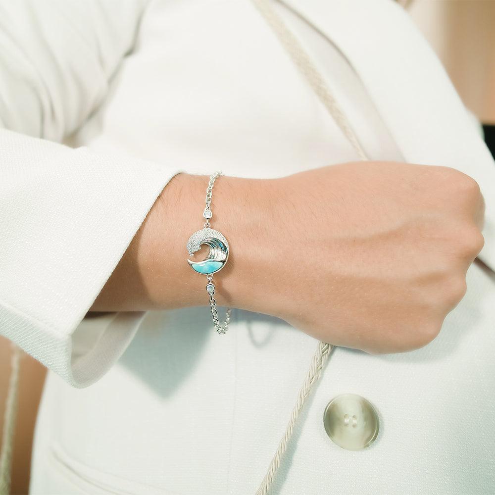Larimar Ocean Wave Bracelet Bracelet Island by Koa Nani 