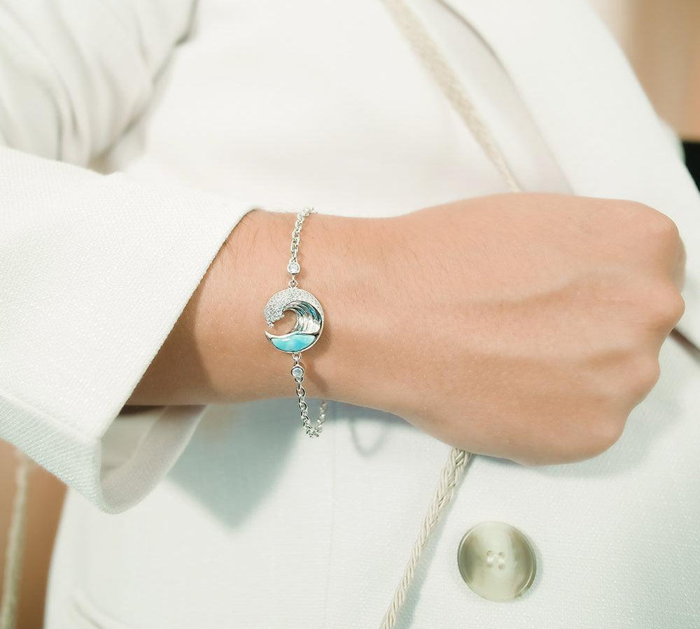 Larimar Ocean Wave Bracelet Bracelet Island by Koa Nani 