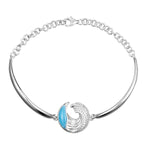 Larimar Ocean Wave Curve Bracelet Bracelet Island by Koa Nani 