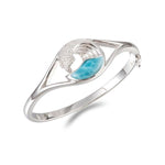 Larimar Ocean Wave Split Bangle Bangle Island by Koa Nani 