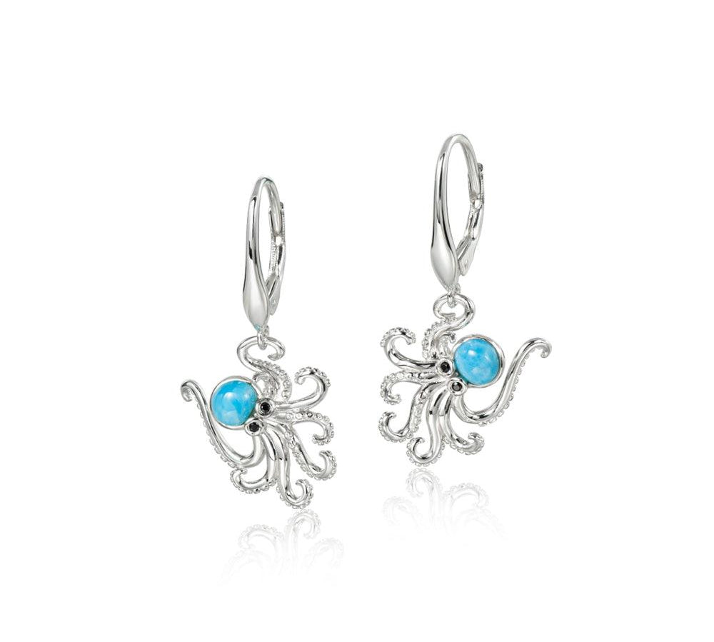 Larimar Octopus Earrings Earrings Island by Koa Nani 