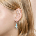 Larimar Octopus Hook Earrings Earrings Island by Koa Nani 
