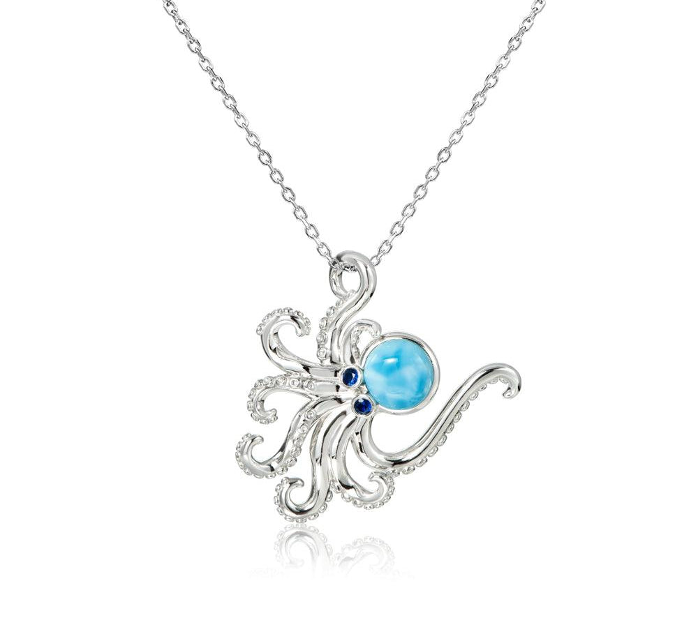 Larimar Octopus Pendant Pendant Island by Koa Nani 